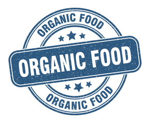 organic food stamp. organic food label. round grunge sign