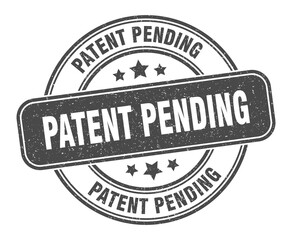 patent pending stamp. patent pending label. round grunge sign