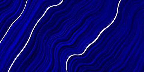 Dark BLUE vector pattern with curved lines.