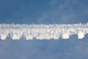 Fototapeta premium white veil clouds in the blue sky