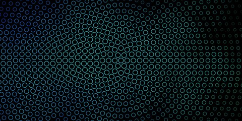 Dark Blue, Green vector background with circles.