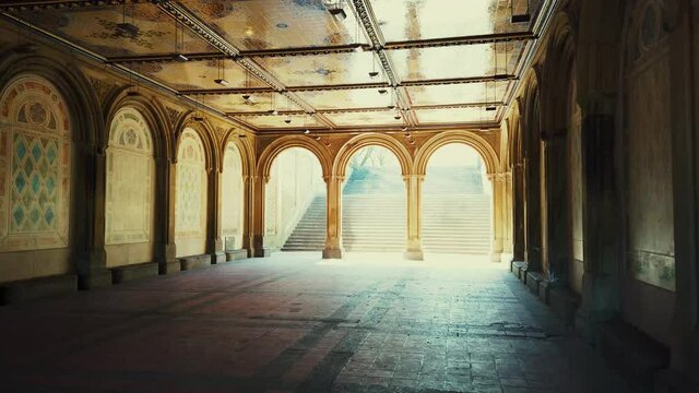 New York City central park Bethesda Terrace architecture