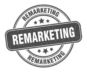 remarketing stamp. remarketing label. round grunge sign