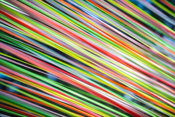 Multi colored plastic stripes image