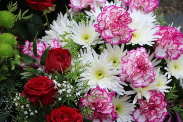 Colorful beautiful floral arrangements