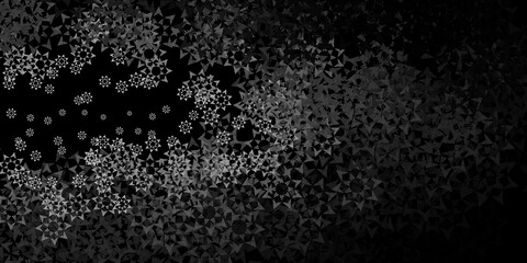 Dark blue vector background with polygonal style.