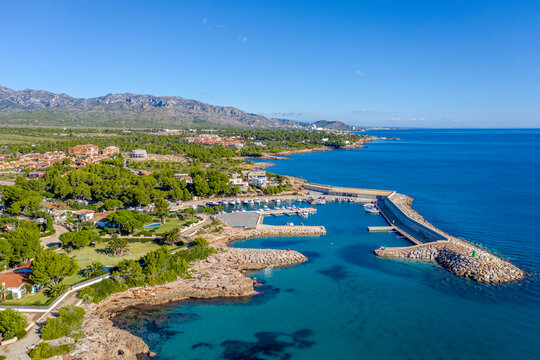 Port cala llisses sant jordi, in the atmella de mar Spain.