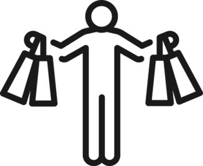 shopping icon vector