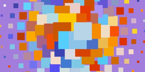 Light Blue, Yellow vector background with rectangles.