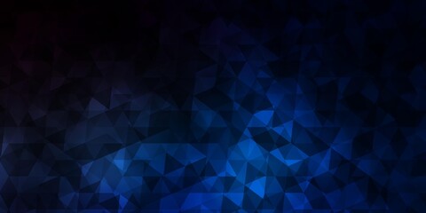 Obraz premium Dark Blue, Yellow vector backdrop with lines, triangles.