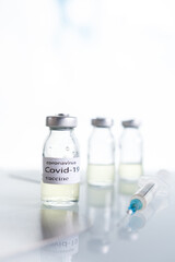 Vaccination Vaccine Syringe Injection Prevention Immunization Treatment Coronavirus Covid 19 Infectious Medicine Concept covid-19 vaccine disease preparing clinical trials vaccination  medicine