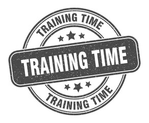 Obraz premium training time stamp. training time label. round grunge sign