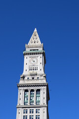 Boston Inner City Street View Custom House Tower in McKinley Square