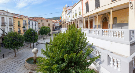 Fototapeta na wymiar Plaza Mayor of Jaraiz de la Vera, Extremadura, Spain