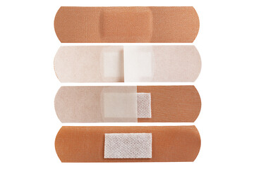 bactericidal adhesive laminate on a tissue base on a white background