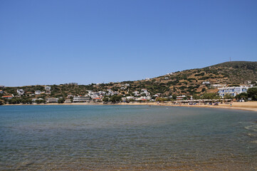 Fototapeta na wymiar Batsi, Andros island.Cyclades Greece. 