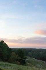 sunset in the hills