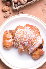 traditional St Martin's Croissant with poppy seeds