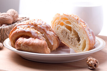 traditional St Martin's Croissant with poppy seeds
