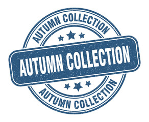 autumn collection stamp. autumn collection label. round grunge sign