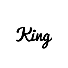 ''King'' Word Illustration