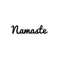 ''Namaste'' Lettering Illustration