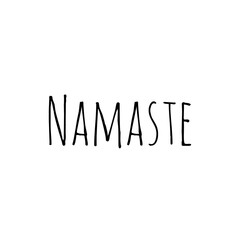''Namaste'' Lettering Illustration