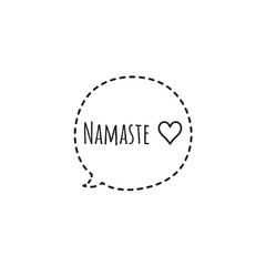 ''Namaste'' Lettering Illustration