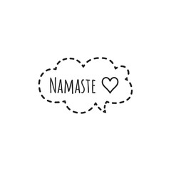 ''Namaste'' Lettering Illustration