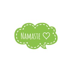 ''Namaste'' Lettering Illustration
