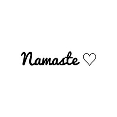 ''Namaste'' Lettering Illustration