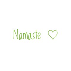''Namaste'' Lettering Illustration