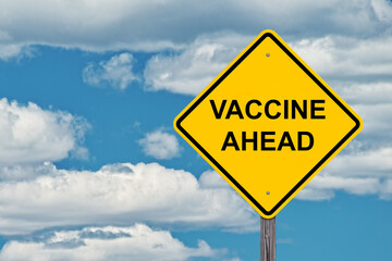 Vaccine Ahead Warning Sign