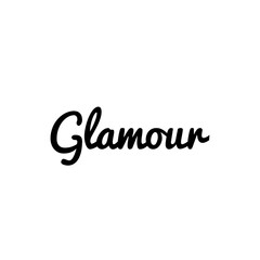 ''Glamour'' Lettering Illustration