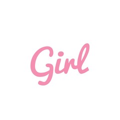 ''Girl'' Lettering Illustration