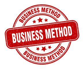 business method stamp. business method label. round grunge sign