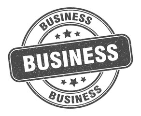 business stamp. business label. round grunge sign