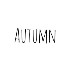 ''Autumn'' Lettering Illustration