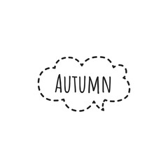 ''Autumn'' Lettering Illustration