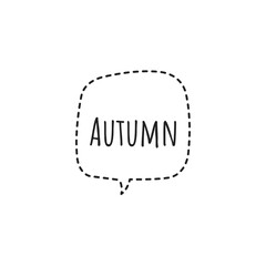 ''Autumn'' Lettering Illustration
