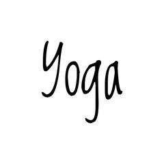 ''Yoga'' Lettering Illustration for Poster/Flyer/Graphic Design Development