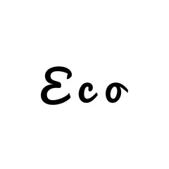 ''Eco'' Lettering Illustration for Packaging Design/Graphic Design Development/Print