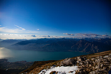 Beautiful view from the top of Monte Baldo