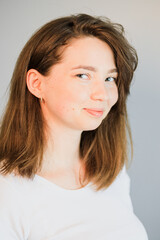 A person wearing a white shirtundefined