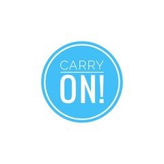 ''Carry on'' Lettering Illustration