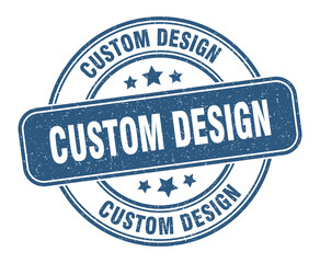 custom design stamp. custom design label. round grunge sign