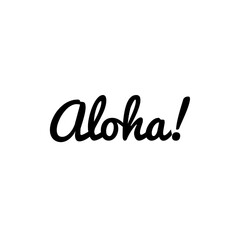 Obraz premium ''Aloha'' Lettering Illustration