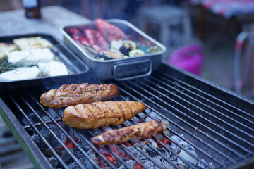 Hähnchenbrustfilet auf dem Grill