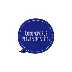 ''Coronavirus Prevention'' Lettering Illustration