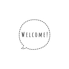 ''Welcome'' Lettering Illustration